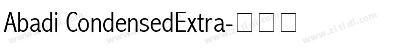 Abadi CondensedExtra字体转换